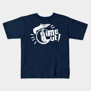 TIME OUT (white) by Tai's Tees Kids T-Shirt